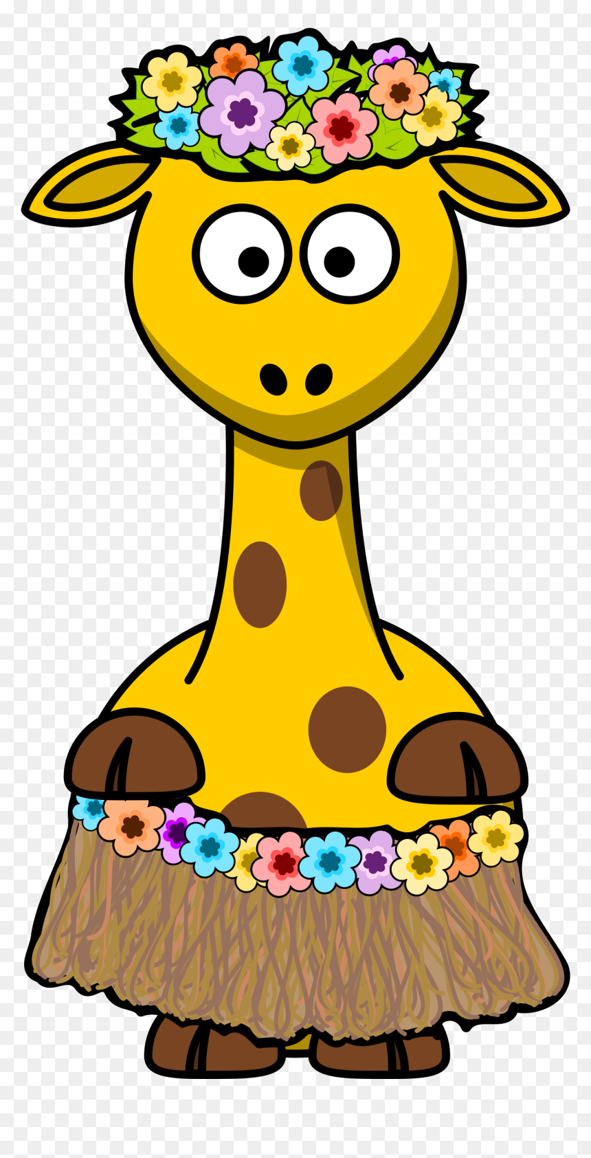 Giraffe Clipart Dancing Transparent - Transparent Background Giraffe Clip Art, HD Png Download - giraffe clipart png