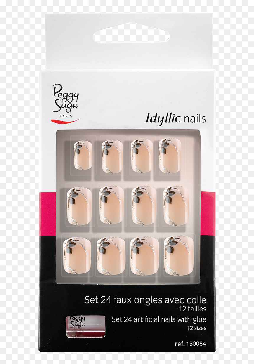 Kit Of 24 Idyllic Nails Artificial Nails, HD Png Download - nail in wall png