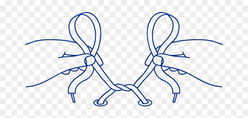 Bunny Ears - Shoe Tying Png, Transparent Png - shoe lace png