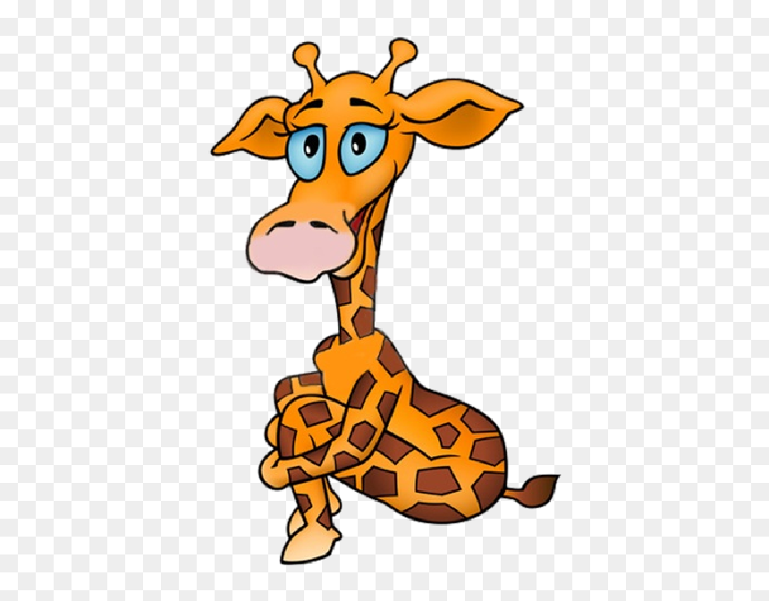 Cartoon Giraffe Clip Art Pictures Photo Background - Cute Cartoon Giraffe, HD Png Download - giraffe clipart png