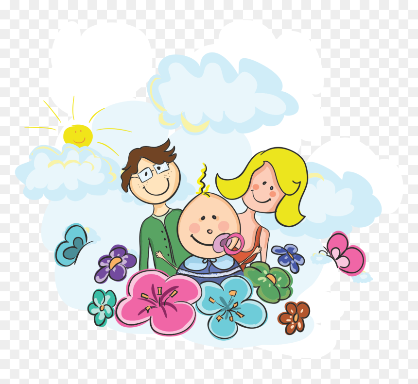 Cartoon, HD Png Download - family vector png