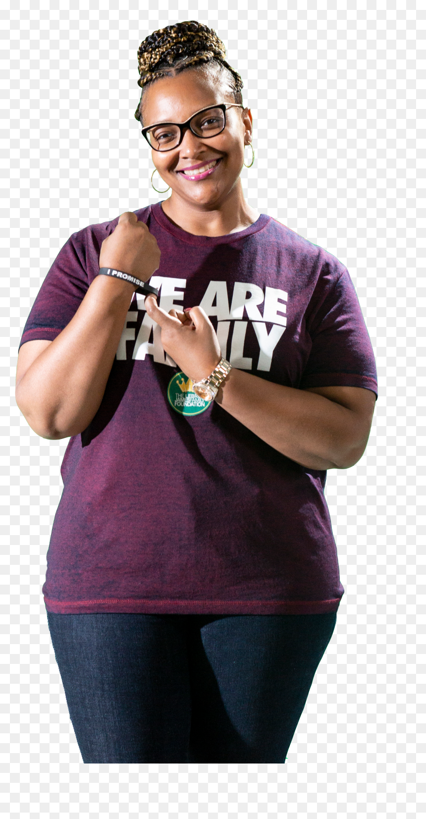 Promise School Brandi Davis, HD Png Download - lebron james face png