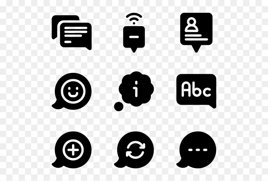 Speech Bubbles - Gas Station Icons, HD Png Download - white speech bubble png