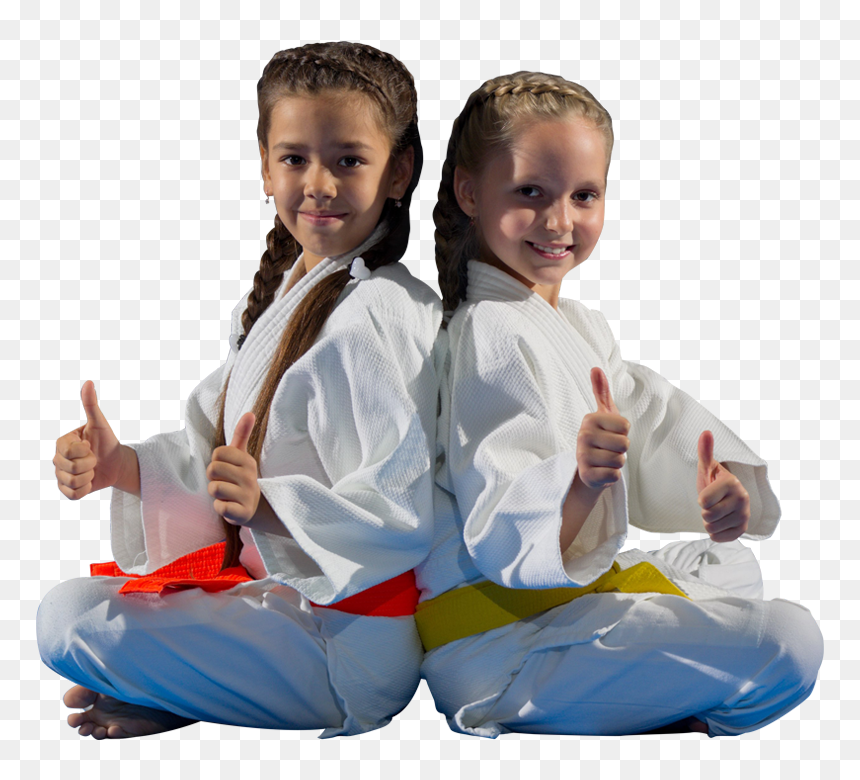 Two Karate Students With Thumbs Up - Martial Arts, HD Png Download - karate kid png