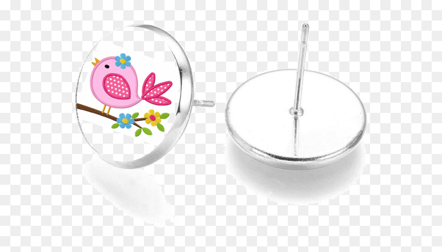 Kiddies Bird Studs By Neirac - Earrings, HD Png Download - glass dome png