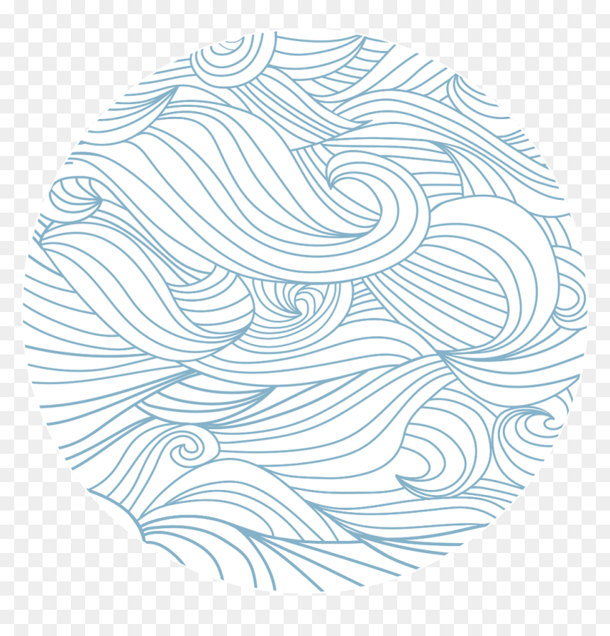 #sticker #swirling #swirl #doodle #circle #waves #blue, HD Png Download - blue swirl png