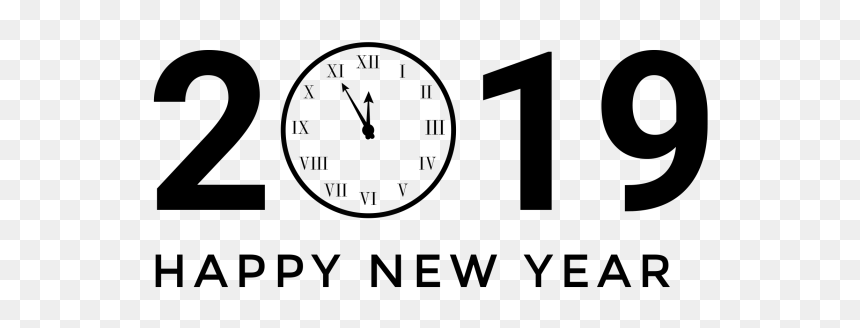 New Year 2019 Png - Rembrandt Toothpaste, Transparent Png - new year clock png