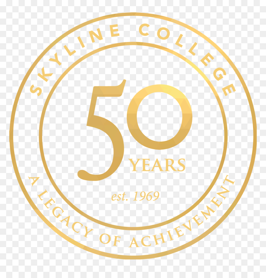 50 Anniversary Logo - Circle, HD Png Download - san francisco skyline png