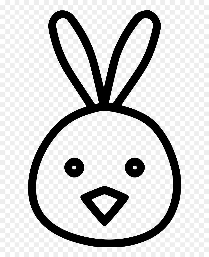 Clip Art Chicken Cute Chickling Rabbit - Cartoon Chicken Bunny, HD Png Download - rabbit ears png