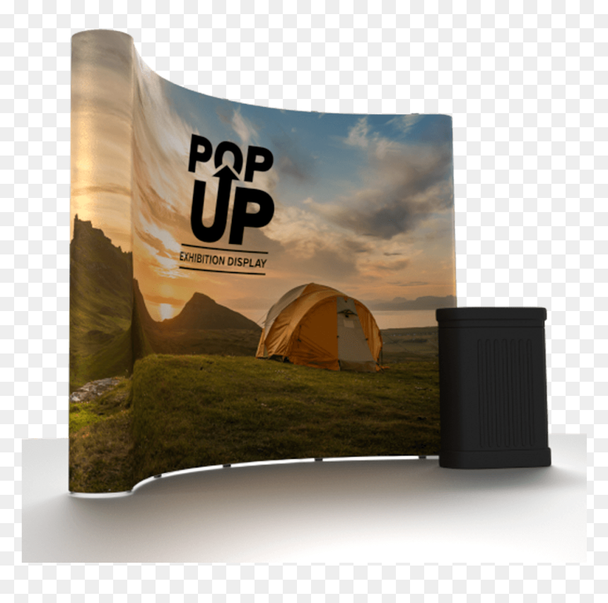 Curved Banner Png - Curved Pop Up Banner Stand, Transparent Png - curved banner png