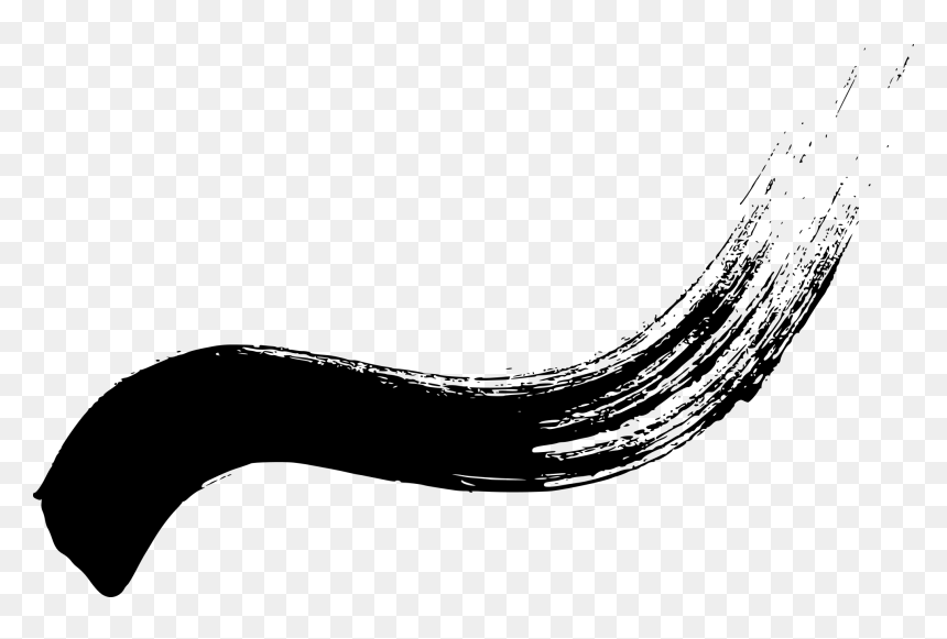 Curved Brush Stroke Png, Transparent Png - curved banner png