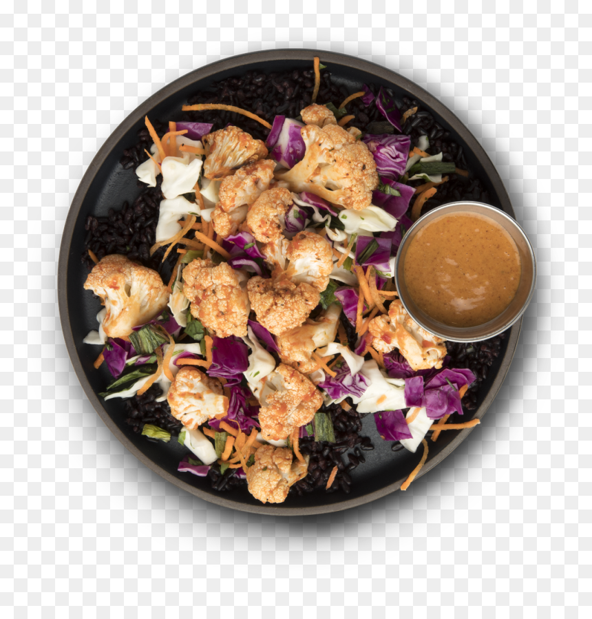 Cauliflower Satay Bowl - Red Cabbage, HD Png Download - cauliflower png
