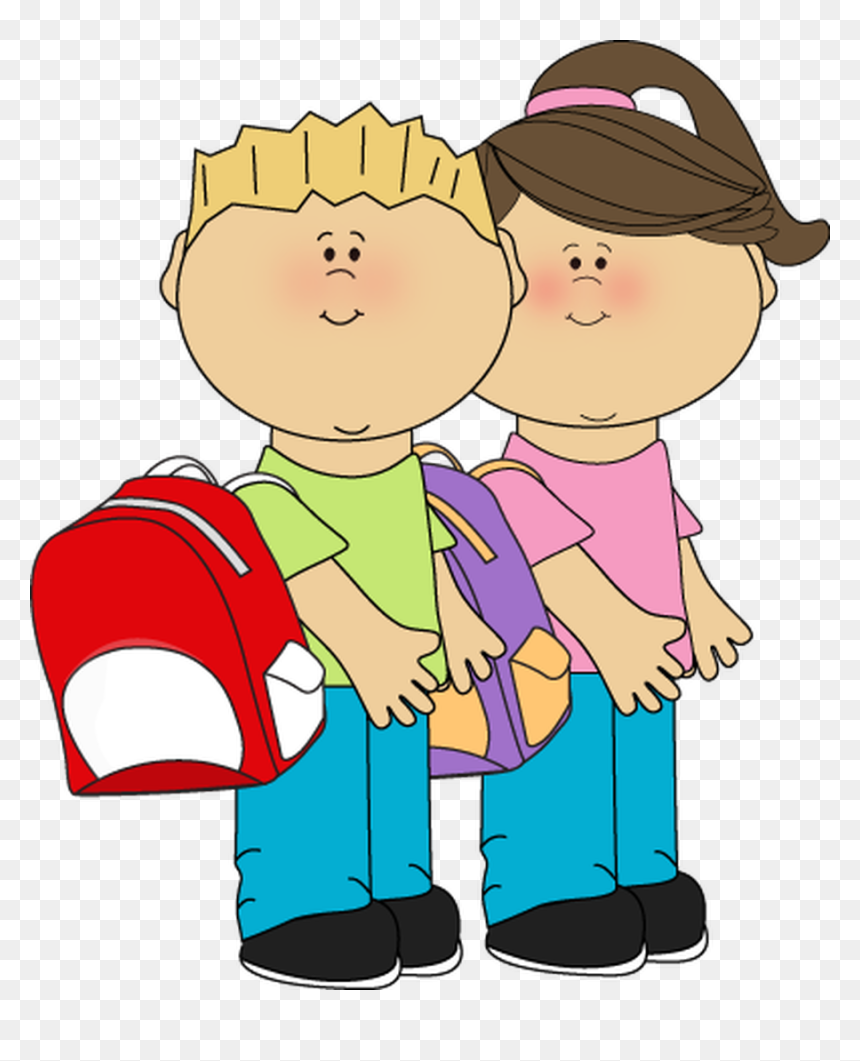Permalink To School Kids Clipart Birthday Clipart - School Kid Clipart, HD Png Download - kid standing png