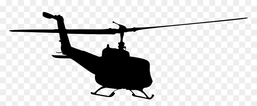Helicopter Silhouette 6 Icons Png - Helicopter Silhouette, Transparent Png - helicoptero png