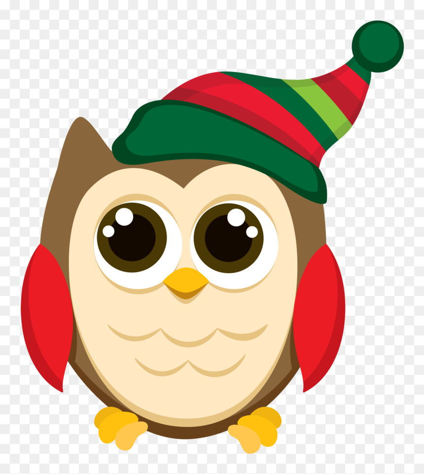 Christmas Owl Clip Art, HD Png Download - owls png