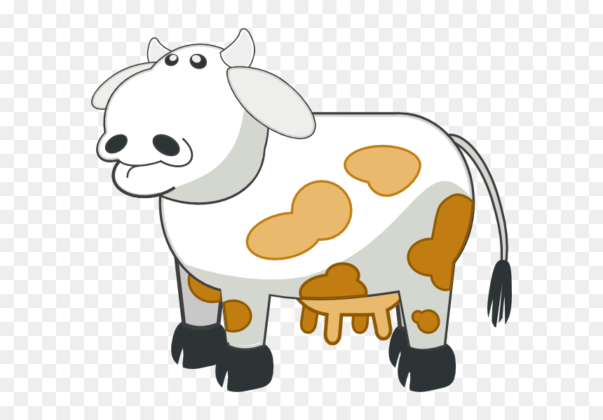 Cow Clip Art, HD Png Download - cartoon cow png