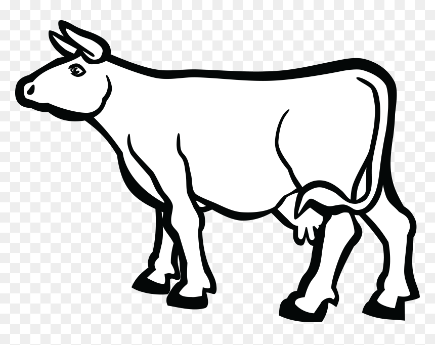 Transparent Baby Cow Png - Cow With Calf Png, Png Download - cartoon cow png