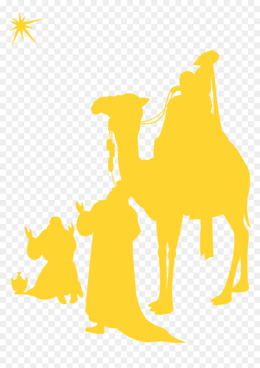 Siluetas De Los Reyes Magos, HD Png Download - reyes magos png