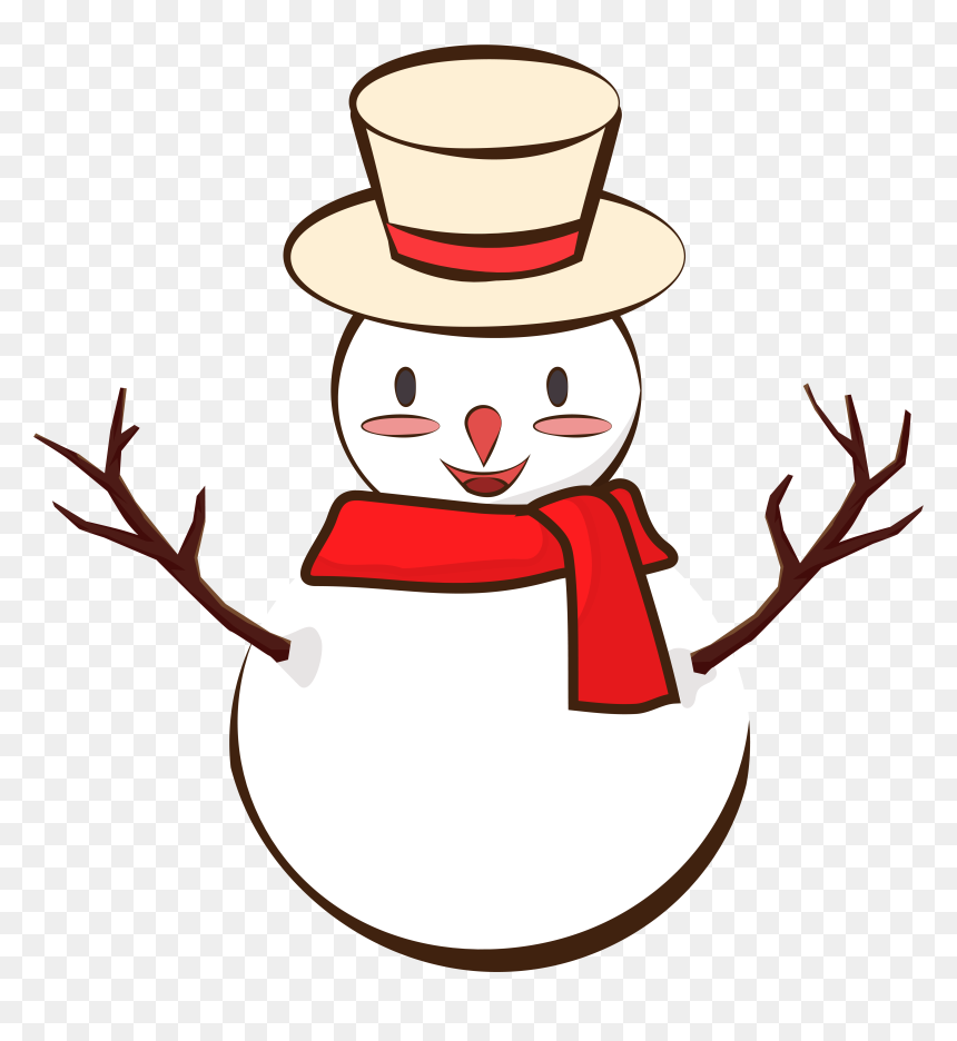 Snowman Winter Scarf Cute Png And Vector Image , Png, Transparent Png - winter scarf png