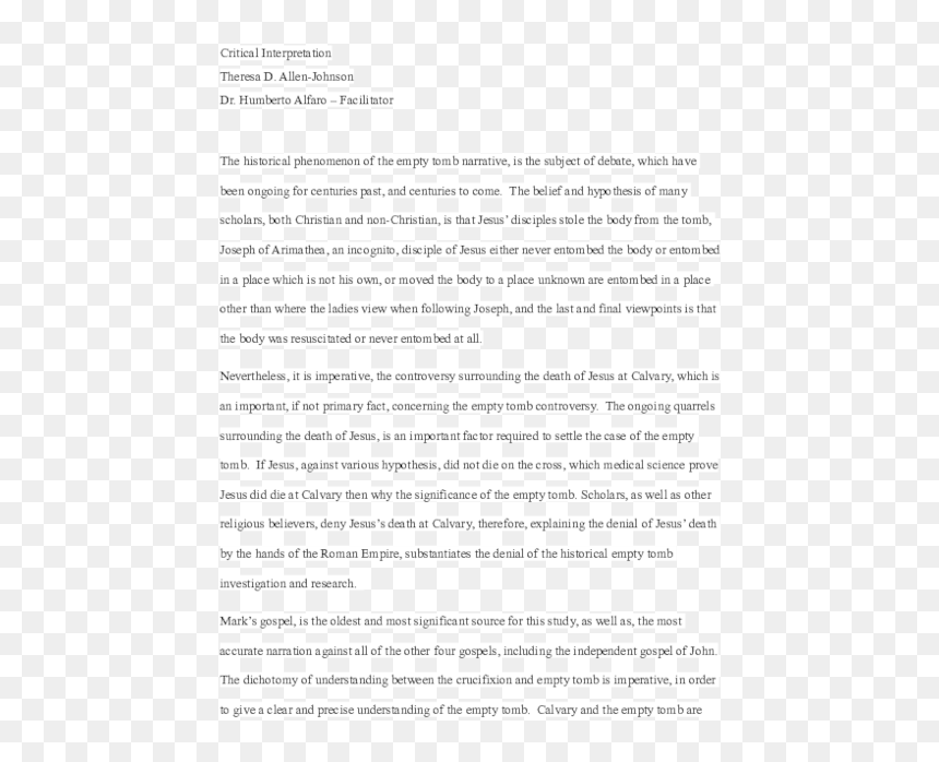 Document, HD Png Download - empty tomb png