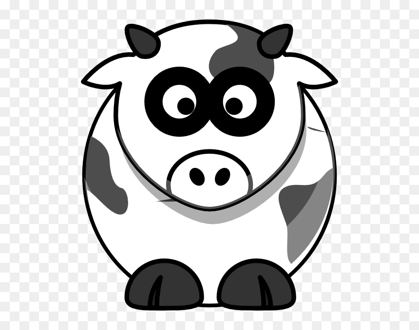 Clipart Cow Head - Cow Clip Art, HD Png Download - cartoon cow png