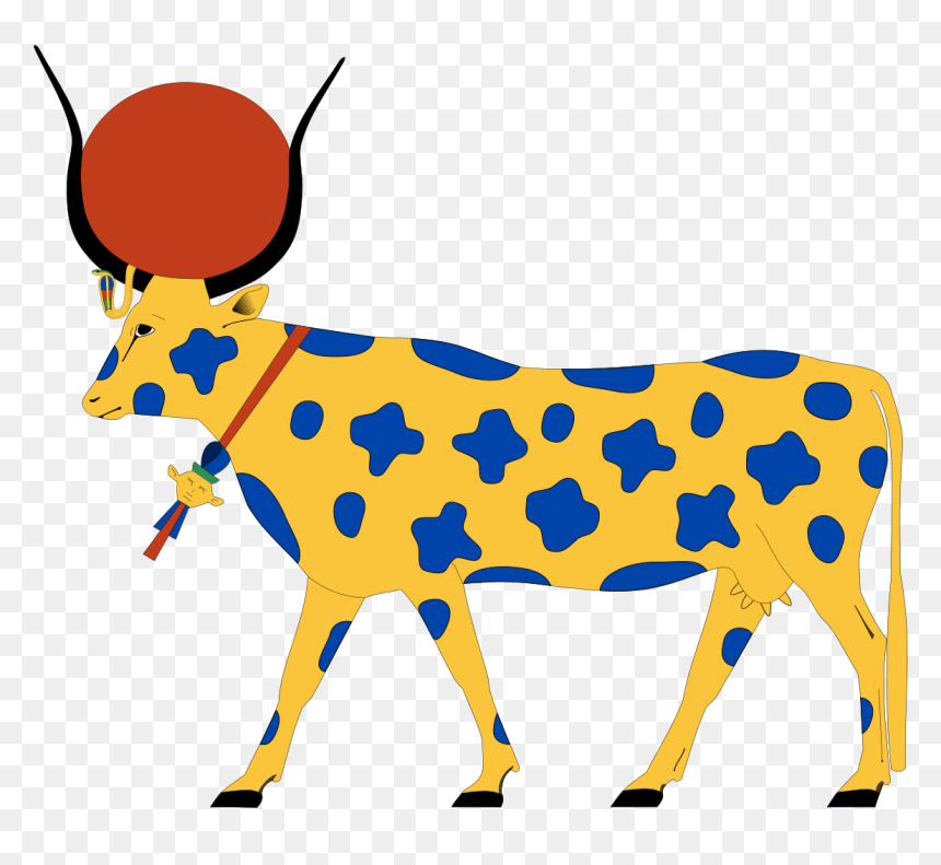 Hathor As A Cow, HD Png Download - cartoon cow png
