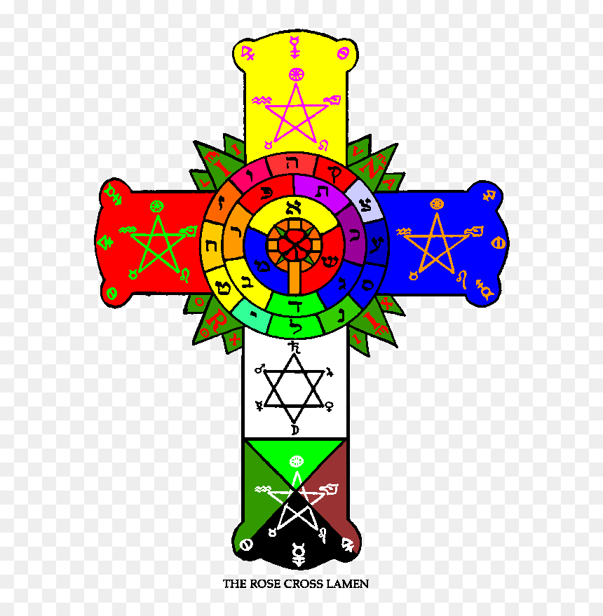 Rose Cross, HD Png Download - satanic cross png