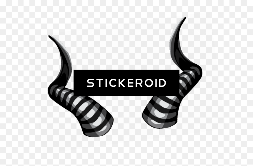 Transparent Ram Horn Clipart - Рога Наклейки, HD Png Download - satanic cross png