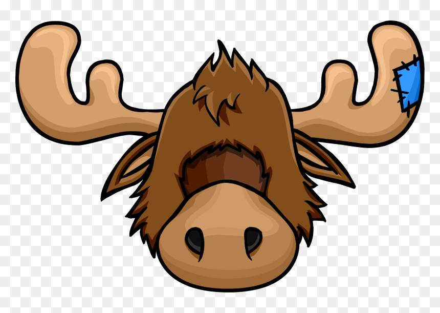 Club Penguin Wiki - Club Penguin Moose Head, HD Png Download - moose head png