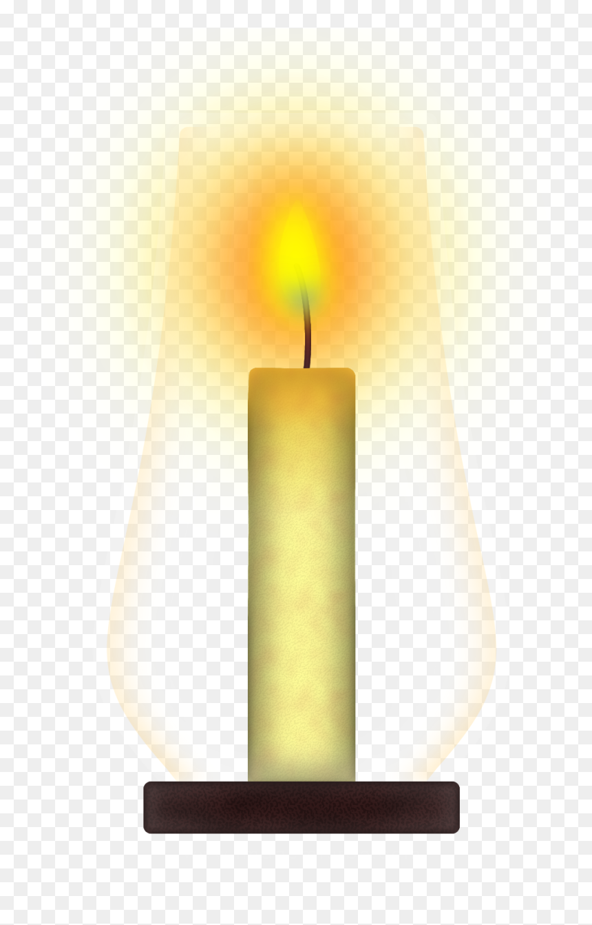 Vela Com Castiçal De Vidro - Advent Candle, HD Png Download - vela png