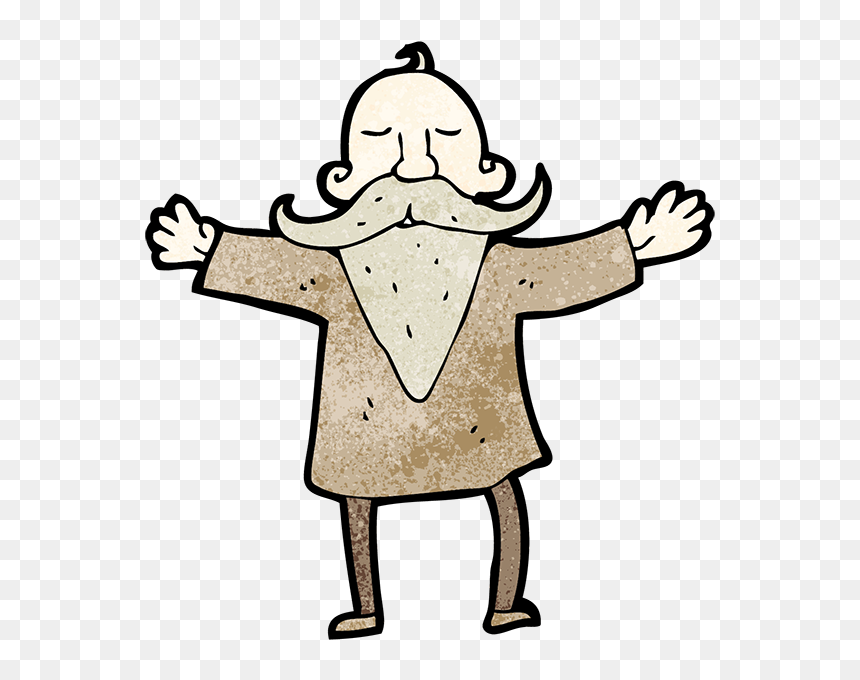 After Clapping Mail Us Ur Folio - Old Man Illustration With Beard, HD Png Download - cartoon beard png