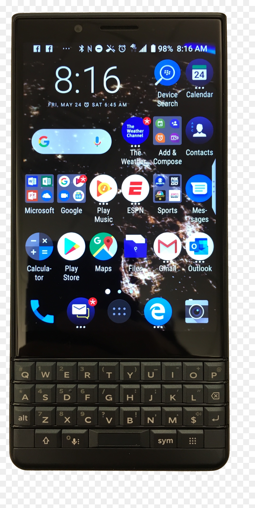 File - Blackberrykey2le3 - Blackberry Key2 System, HD Png Download - contacts png