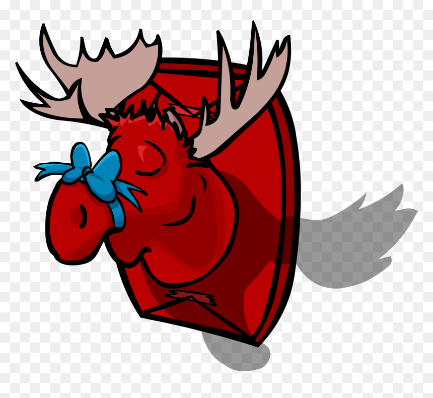 Transparent Moose Head Clipart - Moose Head Png, Png Download - moose head png