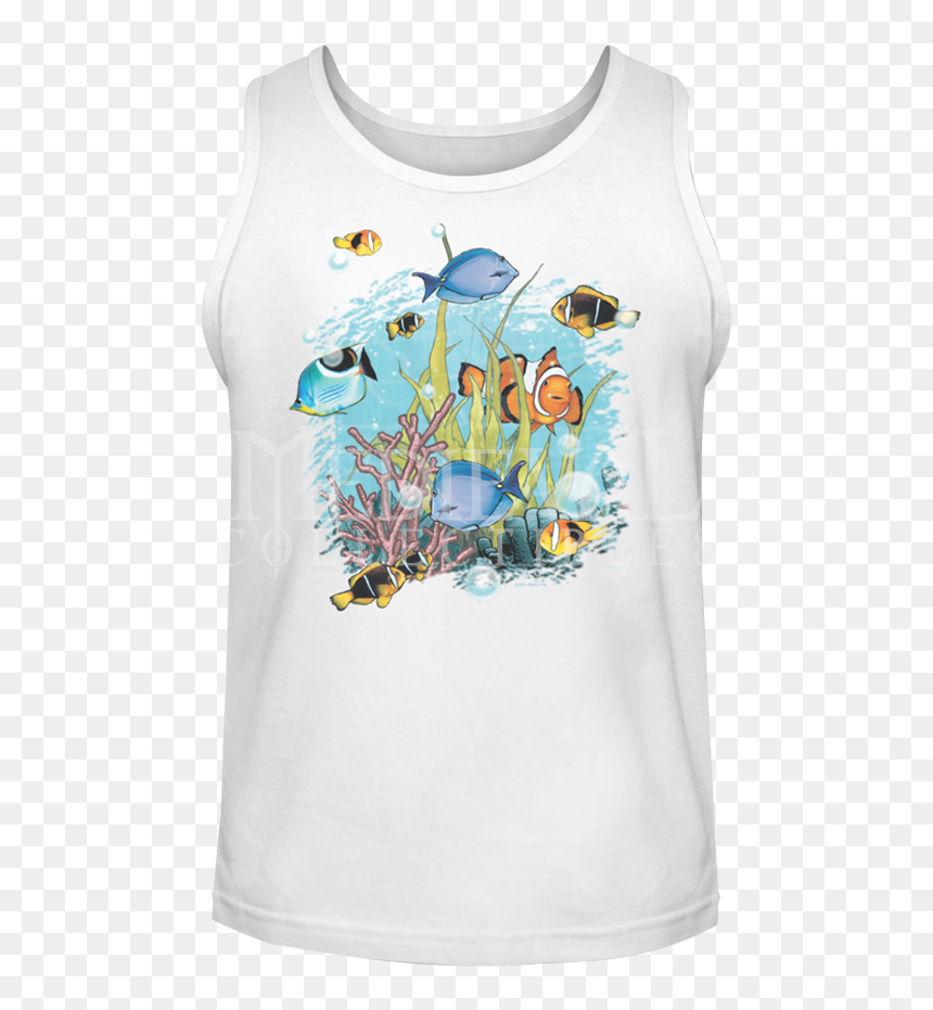 Tropical Fish Tank Top - Active Tank, HD Png Download - fish tank png