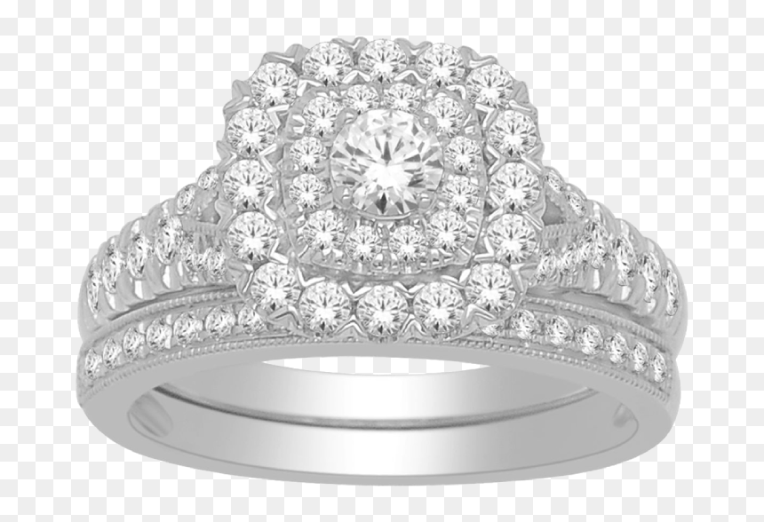 Engagement Ring, HD Png Download - silver wedding rings png