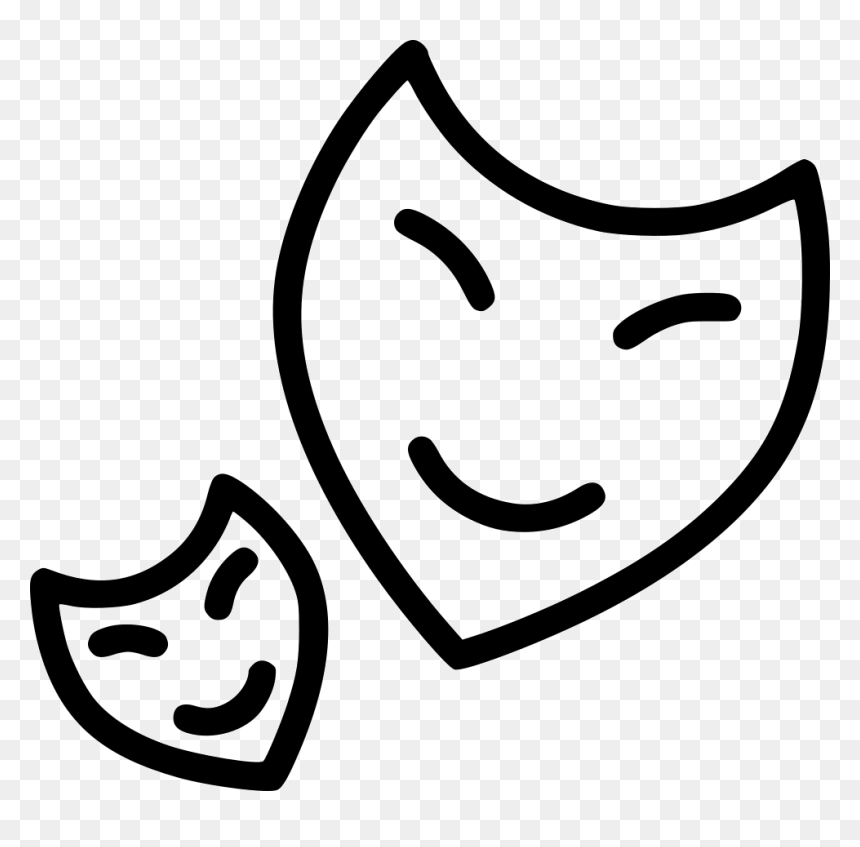 Mask Party Theater Fun Acting Comments, HD Png Download - drama mask png