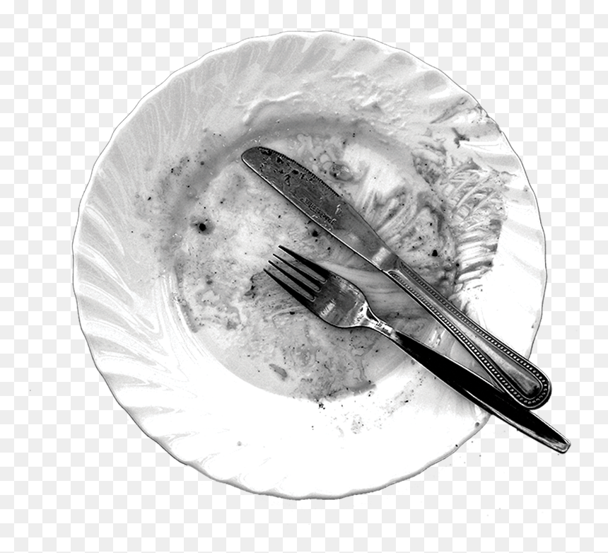Monochrome, HD Png Download - empty plate png