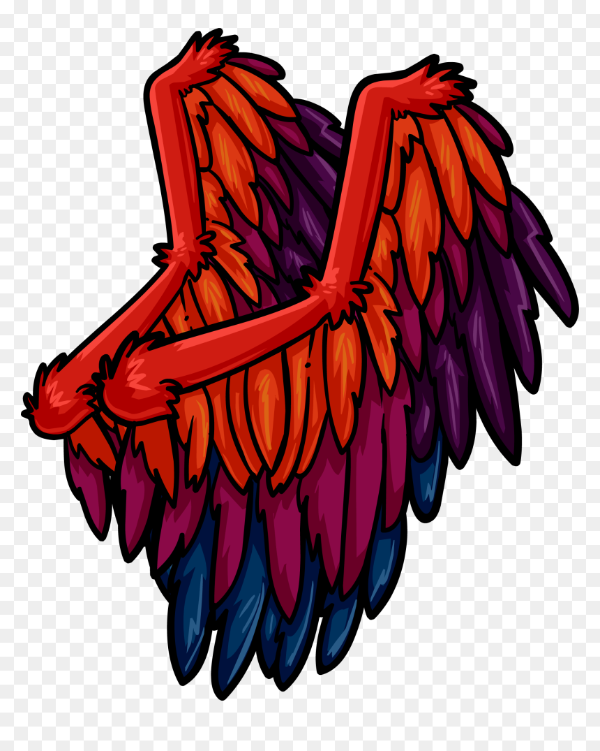 Transparent Phoenix Wings Png - Club Penguin Wings, Png Download - phoenix wings png