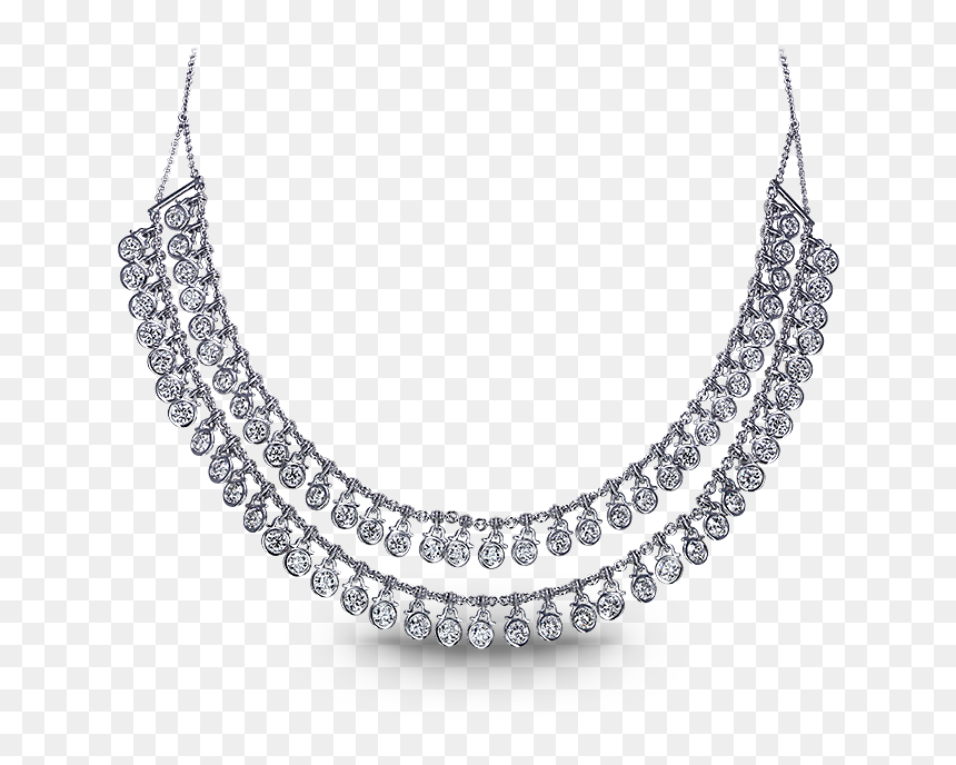Diamond Necklace For Engagement, HD Png Download - diamond chain png