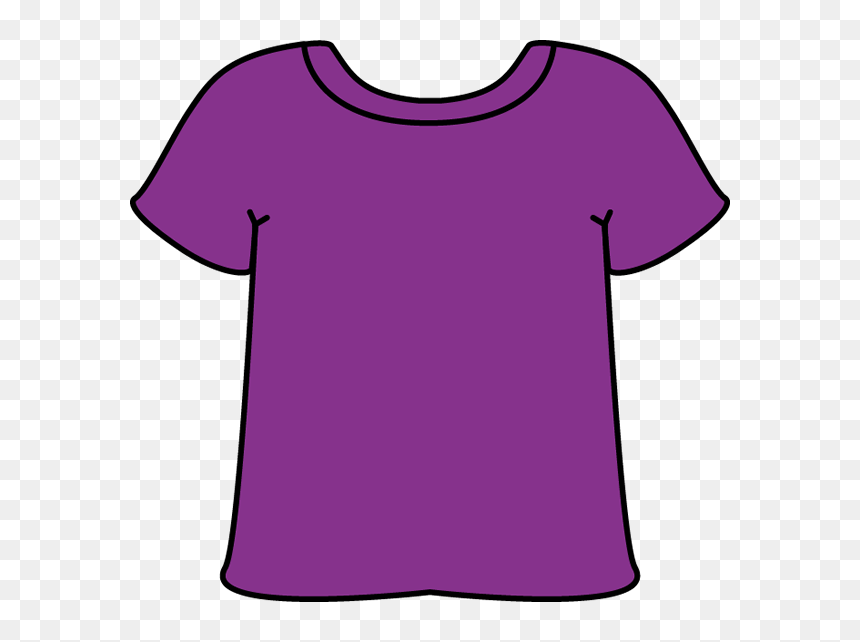 Purple T Shirt Clipart, HD Png Download - tshirt template png