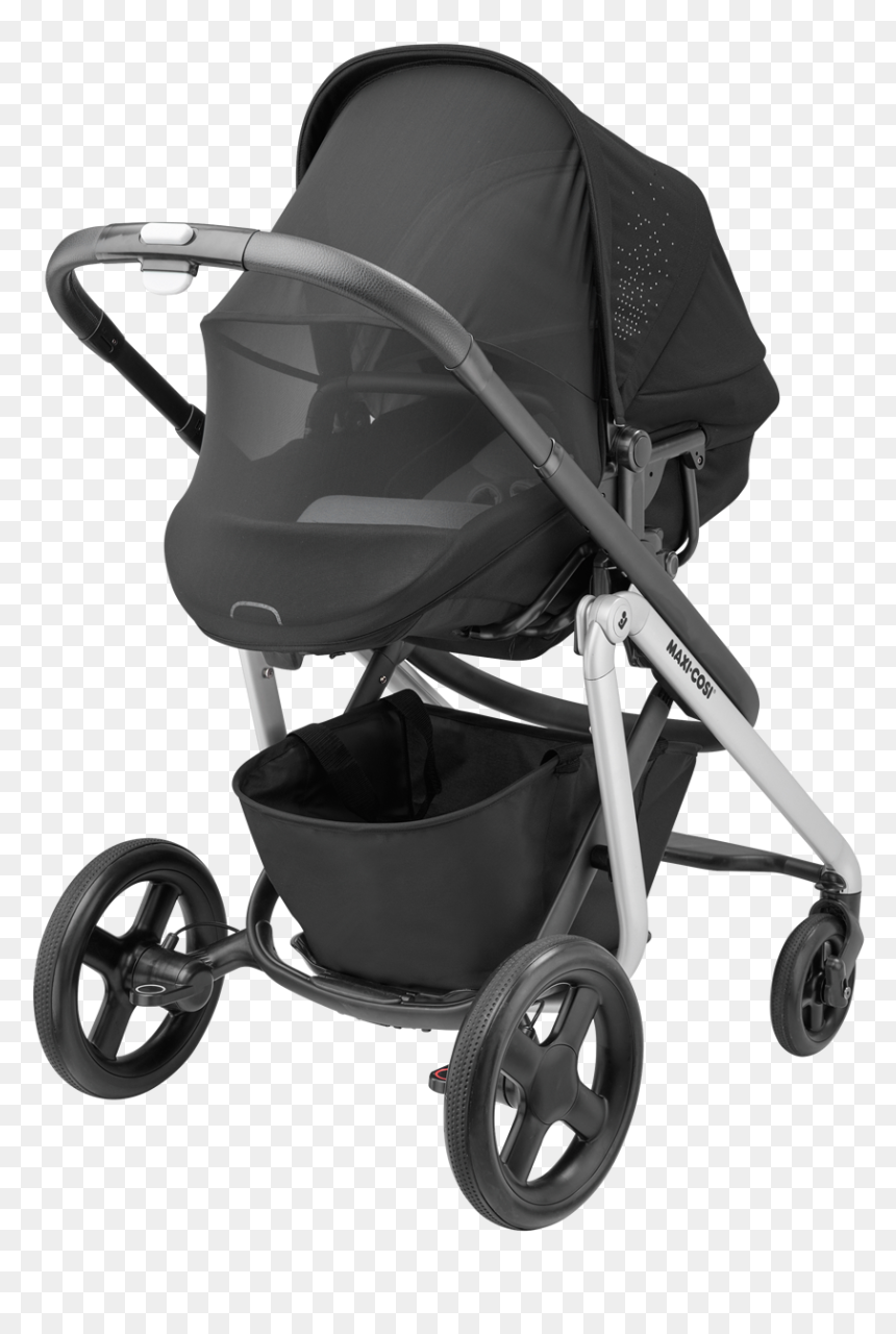 Black Maxi Cosi Lila Stroller, HD Png Download - baby carriage png