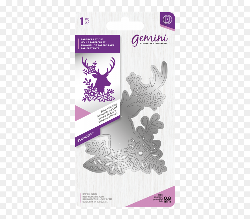 Gemini Elements Metal Die, HD Png Download - rabbit silhouette png
