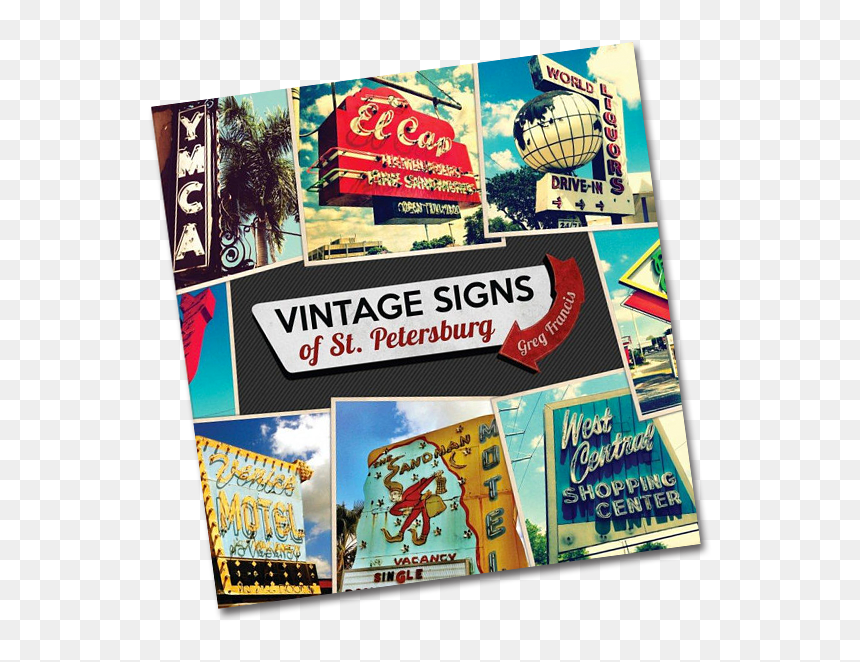 Sandman Motel St Petersburg Fl, HD Png Download - vintage sign png