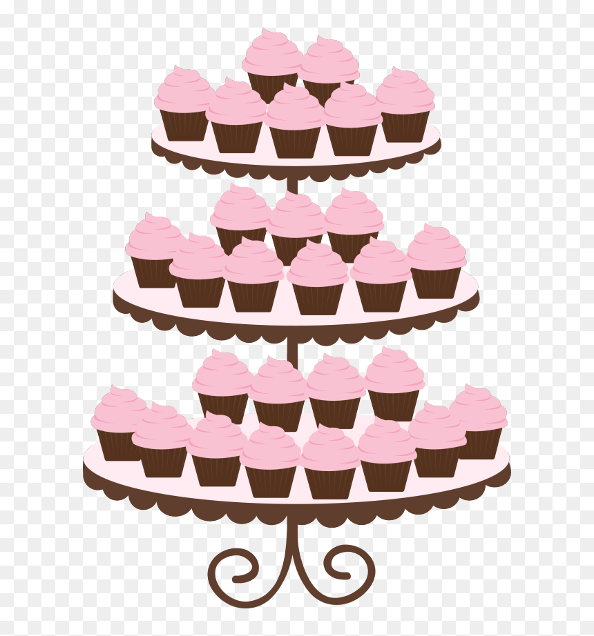 Cupcake Tier Clipart, HD Png Download - cupcake vector png
