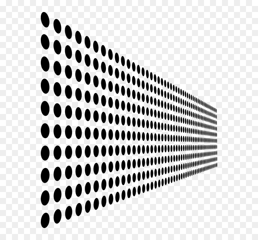 Arte, Diseño, Puntos, Perspectiva - Dots Perspective, HD Png Download - puntos png