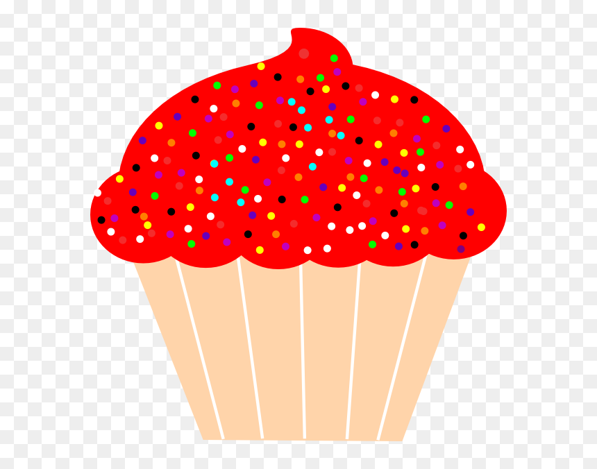 Cupcake Frosting & Icing Red Velvet Cake Birthday Cake - Transparent Background Cupcake Clipart, HD Png Download - cupcake vector png
