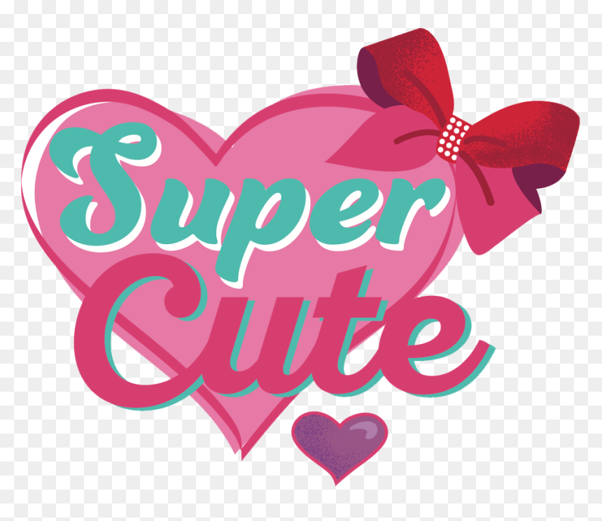 Banner Transparent Download Bow Clip Jojo - Jojo Siwa Super Cute, HD Png Download - cute banner png