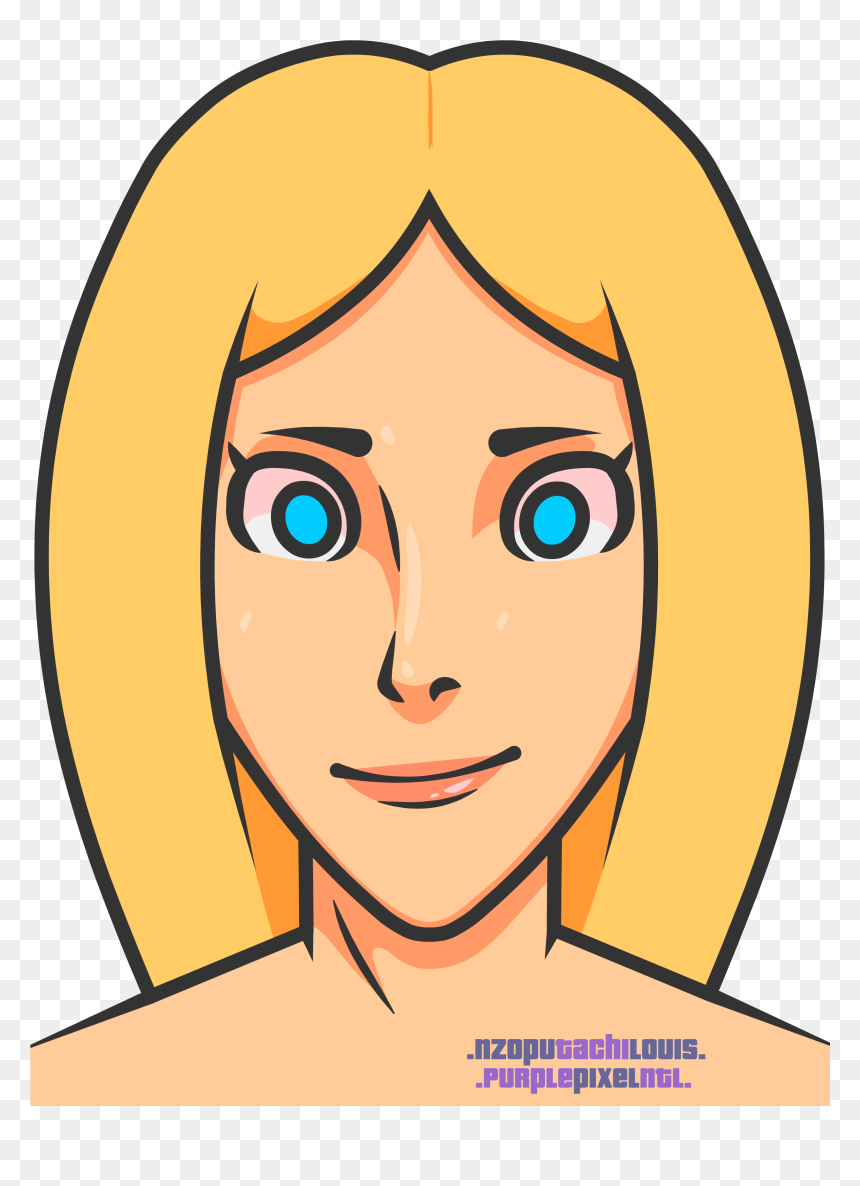 Oval , Png Download - Cartoon, Transparent Png - blonde girl png