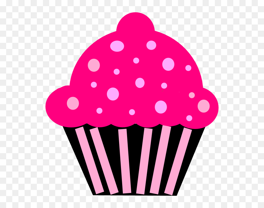 Pink Cup Cakes Clip Art, HD Png Download - cupcake vector png