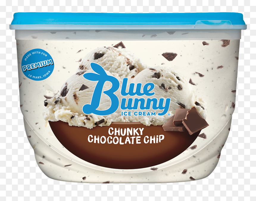 Chunky Chocolate Chip - Blue Bunny Mint Ice Cream, HD Png Download - chocolate chips png
